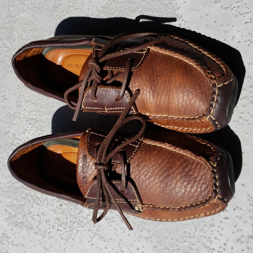 H.S Trask Italian Leather Boat Shoes/Loafers